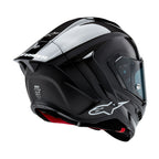 Alpinestars Supertech R10 Solid Motorcycle Race Helmet (Black Carbon Matt / Gloss)