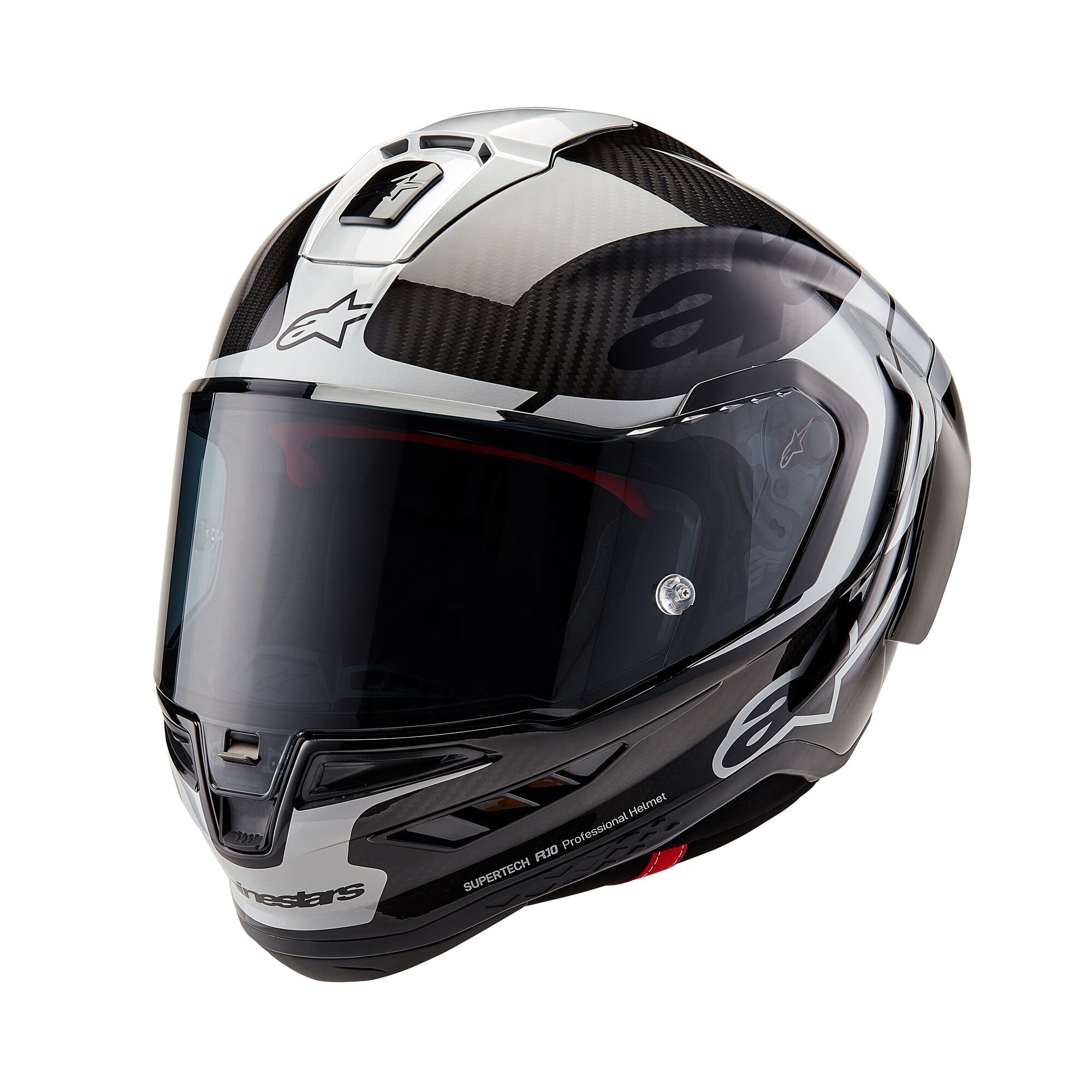 Alpinestars (2026) Helmet - Supertech R10 ELEMENT (Black/Carbon Silver/Black Gloss)