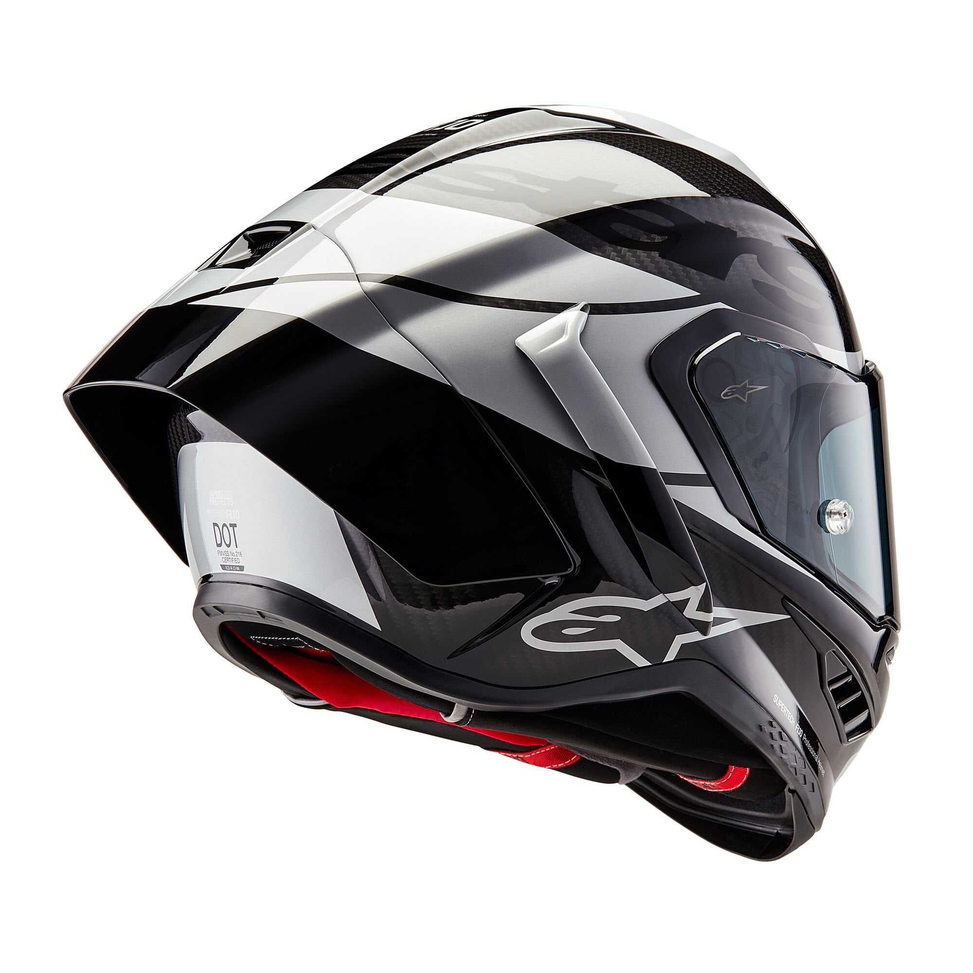 Alpinestars (2026) Helmet - Supertech R10 ELEMENT (Black/Carbon Silver/Black Gloss)