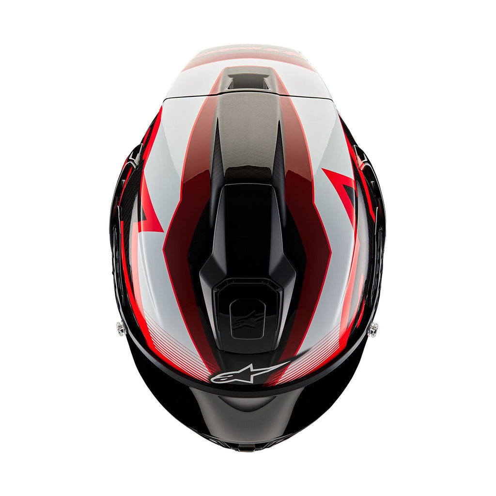 Alpinestars (2026) Helmet - Supertech R10 TEAM (Black Carbon/Red/White Gloss)