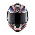 Alpinestars (2026) Helmet - Supertech R10 TEAM (Black Carbon/Red/Dark Blue Matt)