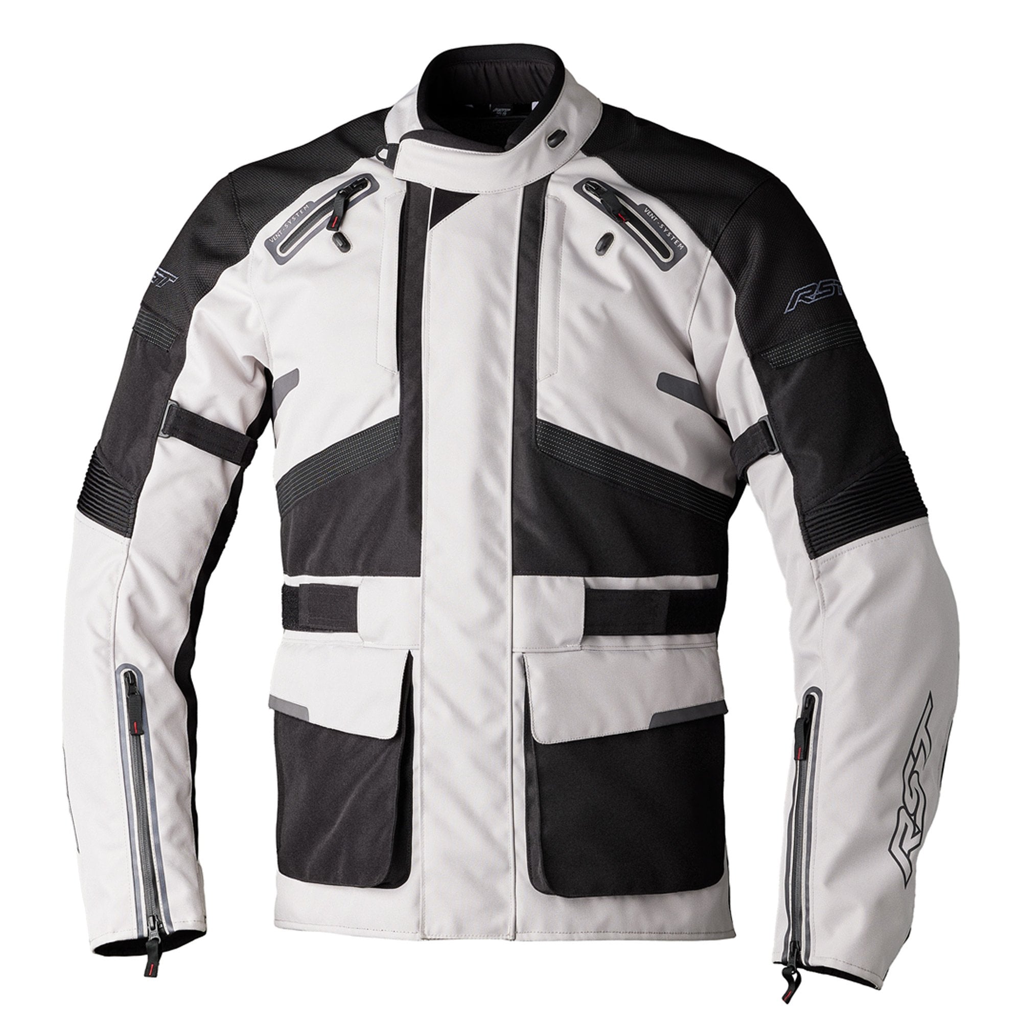RST Motorcycle Adventure Textile Jacket - Endurance CE (Silver/Black)