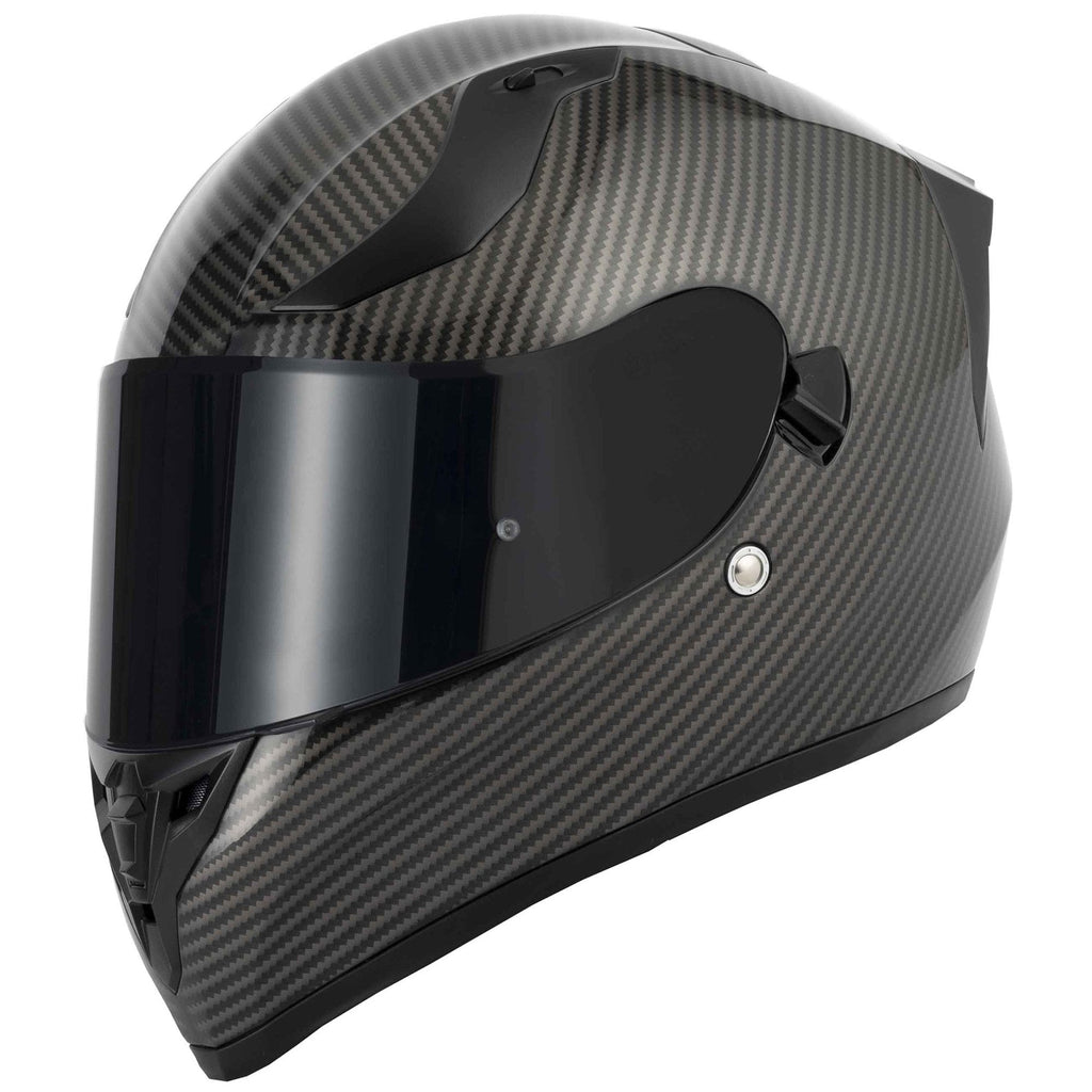 Vcan H128 Venom FCW Motorcycle Helmet (Carbon)