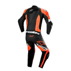 Alpinestars Missile V2 WARD Motorcycle Leather Suit 1pc (Black/Red Fluo/White)