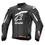 Alpinestars GP Plus R V4 Rideknit Motorcycle Leather Jacket (Black/White)