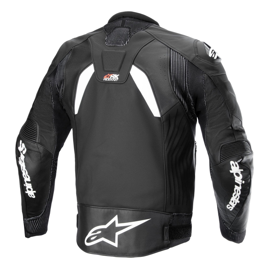 Alpinestars GP Plus R V4 Rideknit Motorcycle Leather Jacket (Black/White)