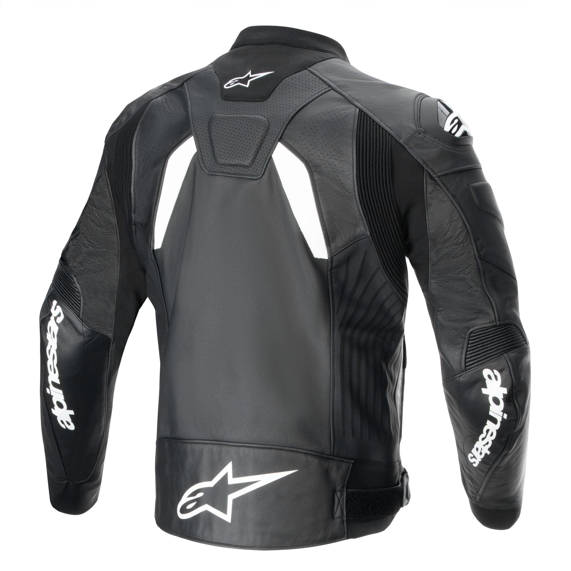Alpinestars GP Plus R V4 Airflow Motorcycle Leather Jacket (Black/White)