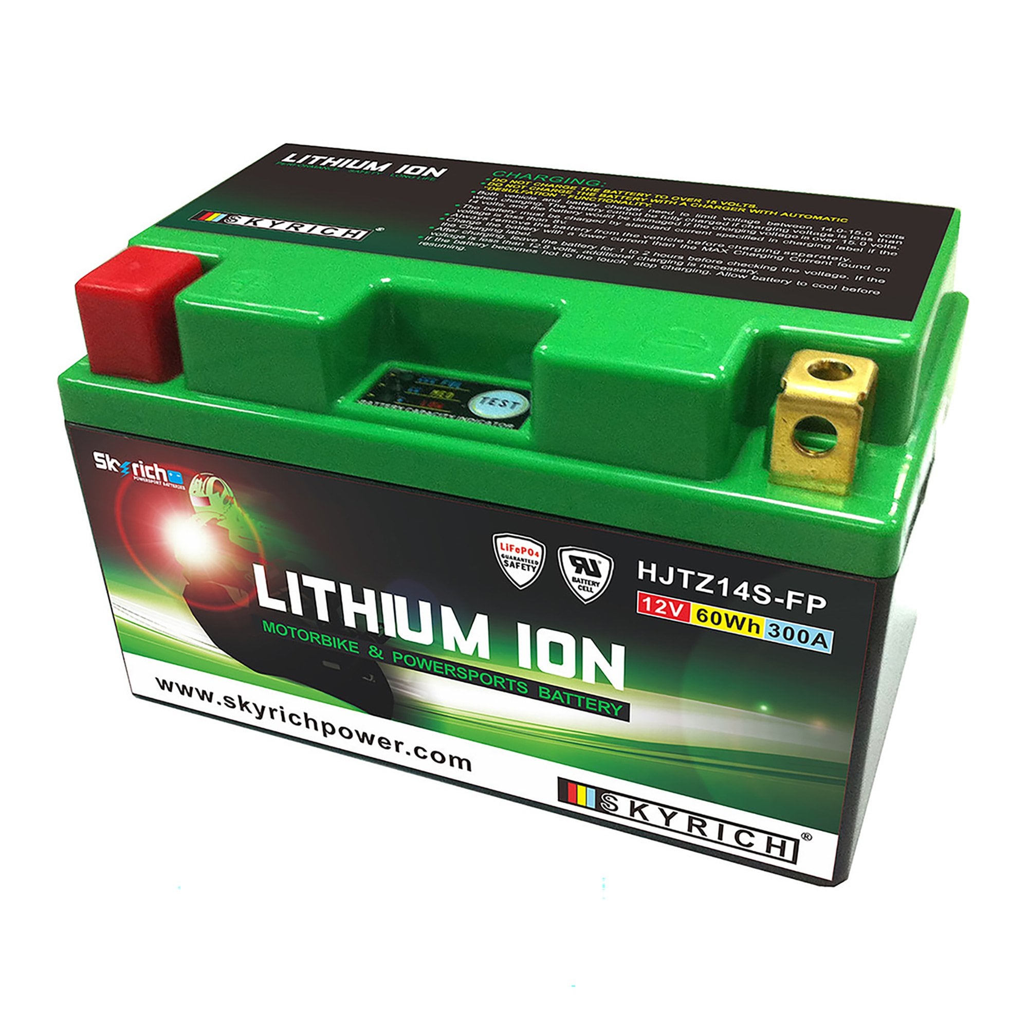 Skyrich - Lithium Battery - LTZ14S (Replacement for YTZ14S, YTZ14S-BS)