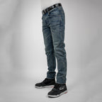 Bull-It Ajax (AA) STRAIGHT Jeans (Steel Blue) - Short
