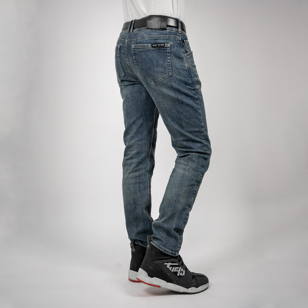 Bull-It Ajax (AA) STRAIGHT Jeans (Steel Blue) - Short