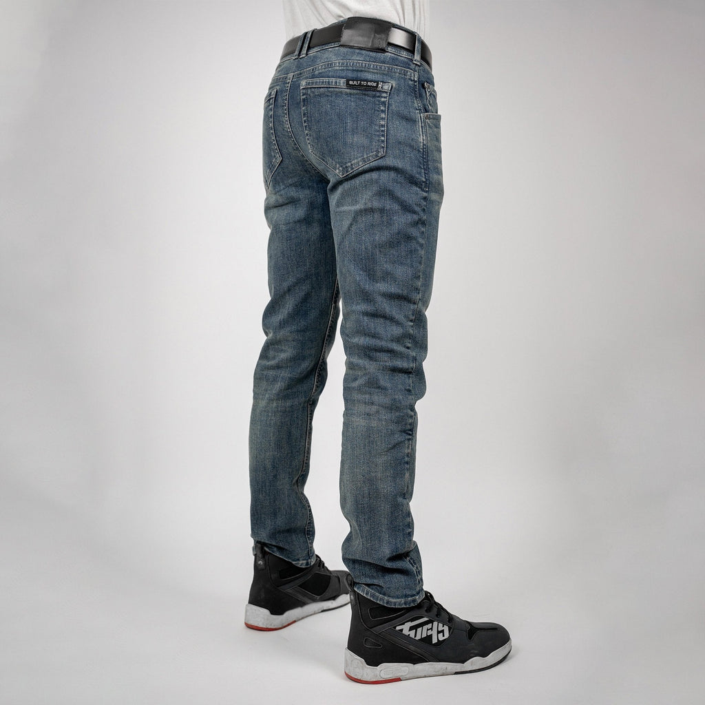 Bull-It Ajax (AA) STRAIGHT Jeans (Steel Blue) - Short