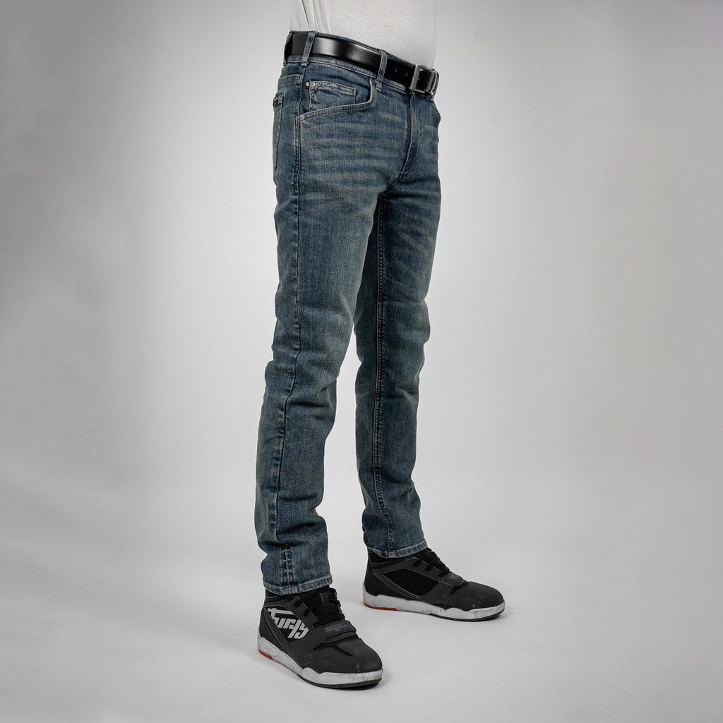 Bull-It Ajax (AA) STRAIGHT Jeans (Steel Blue) - Short