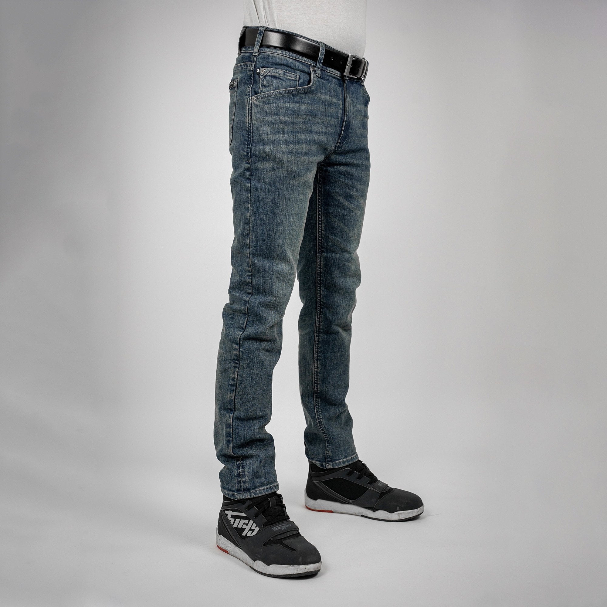 Bull-It Ajax (AA) STRAIGHT Jeans (Steel Blue) - Regular