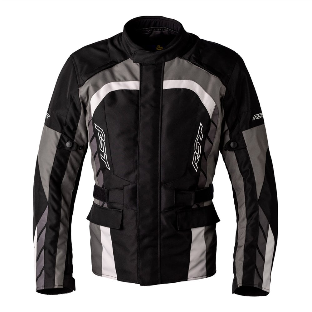 RST Motorcycle Touring Textile Jacket - Alpha 5 CE Waterproof (Black/Grey)