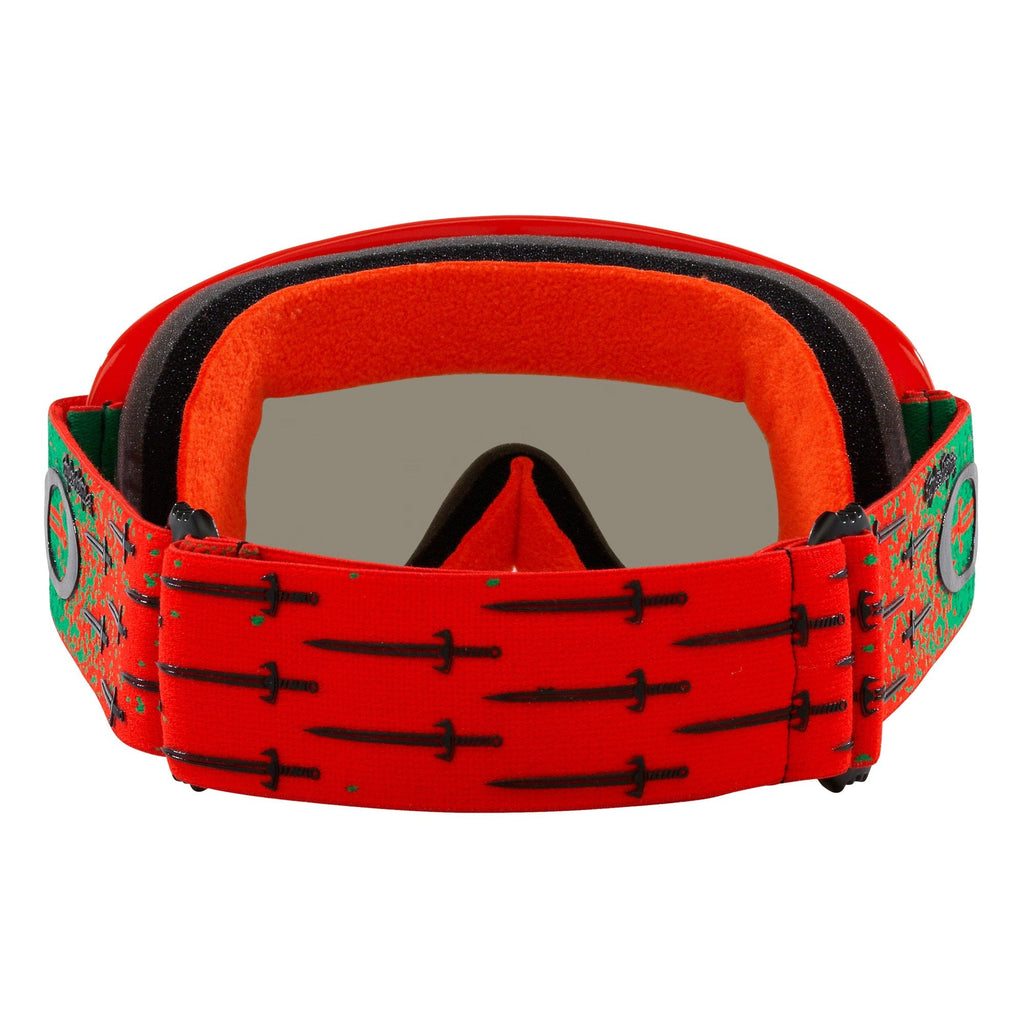 Oakley O-Frame Goggles - TROY LEE Carrack (Orange/Green) Dark Grey Lens
