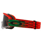 Oakley O-Frame Goggles - TROY LEE Carrack (Orange/Green) Dark Grey Lens