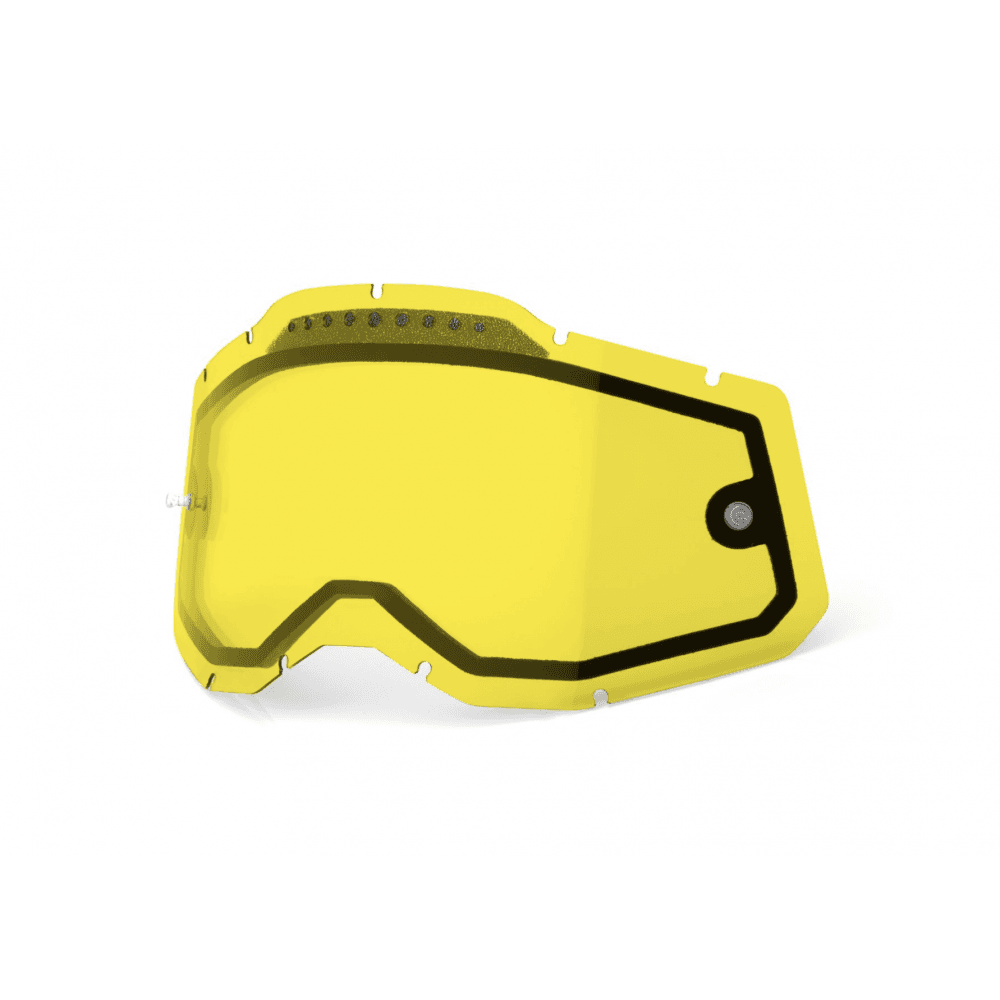 100% (Spares) Lens - Accuri-2/Strata-2/Racecraft-2 (Dual/Enduro) - Yellow