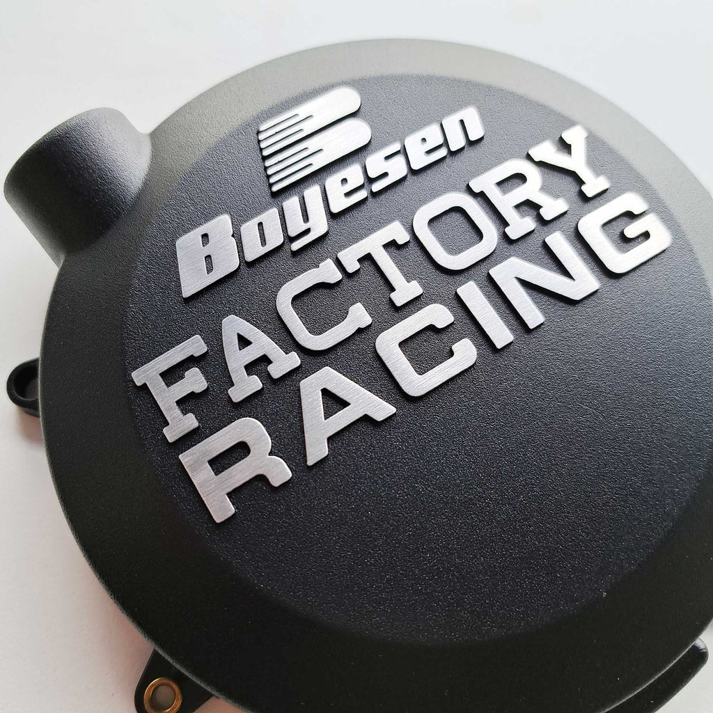 Boyesen - Clutch Cover - KTM SX125/150 16-22, XC-W125/150 17-19, EXC125 20-23, Husqvarna TC125 16-22, TE125 16-17, TE150 17-23, TX125 17-19, Gas Gas MC125 21-23 - Black