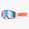 100% MX | MTB Goggles - Armega (TUBULAR) Blue Iridium Lens