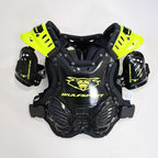 Wulfsport (Armour) Youth Chest Protector - CADET (Black/Fluo Yellow)
