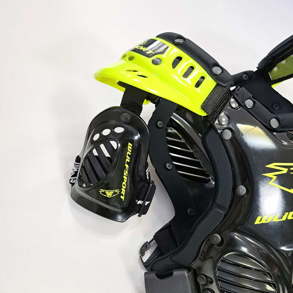 Wulfsport (Armour) Youth Chest Protector - CADET (Black/Fluo Yellow)