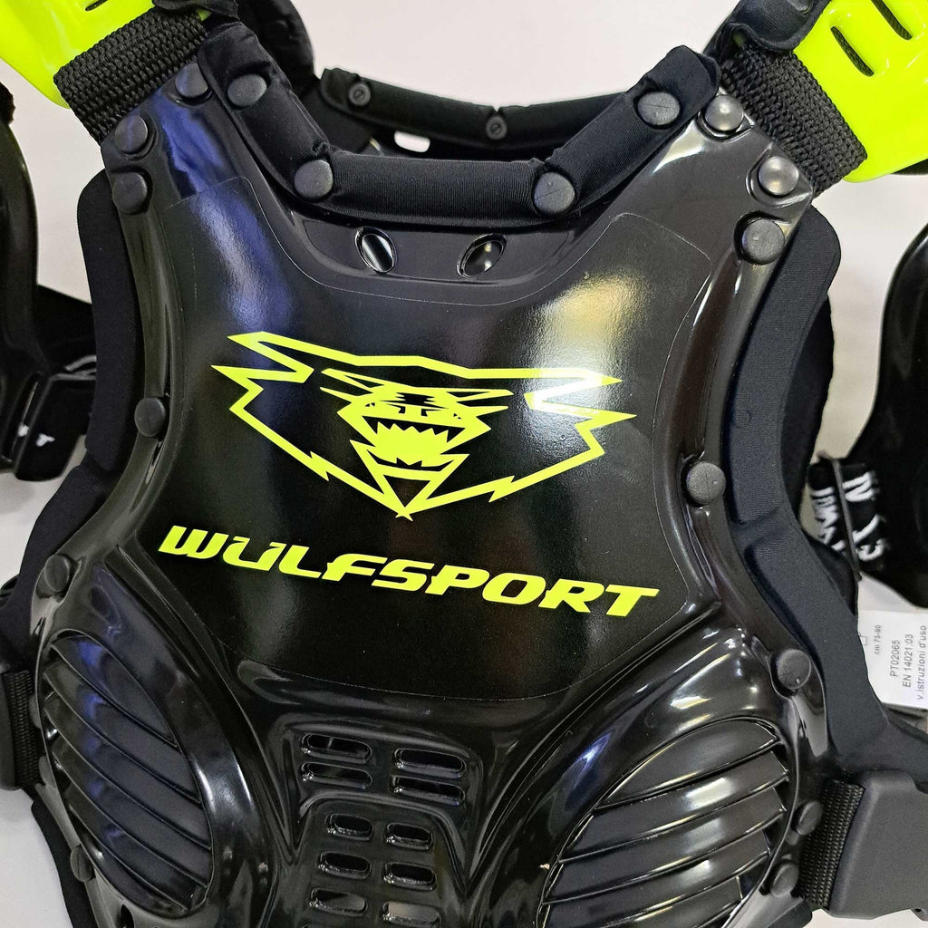 Wulfsport (Armour) Youth Chest Protector - CADET (Black/Fluo Yellow)