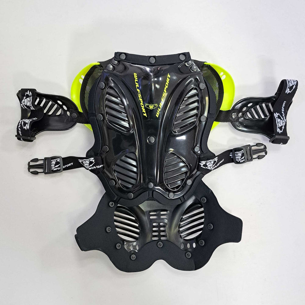 Wulfsport (Armour) Youth Chest Protector - CADET (Black/Fluo Yellow)