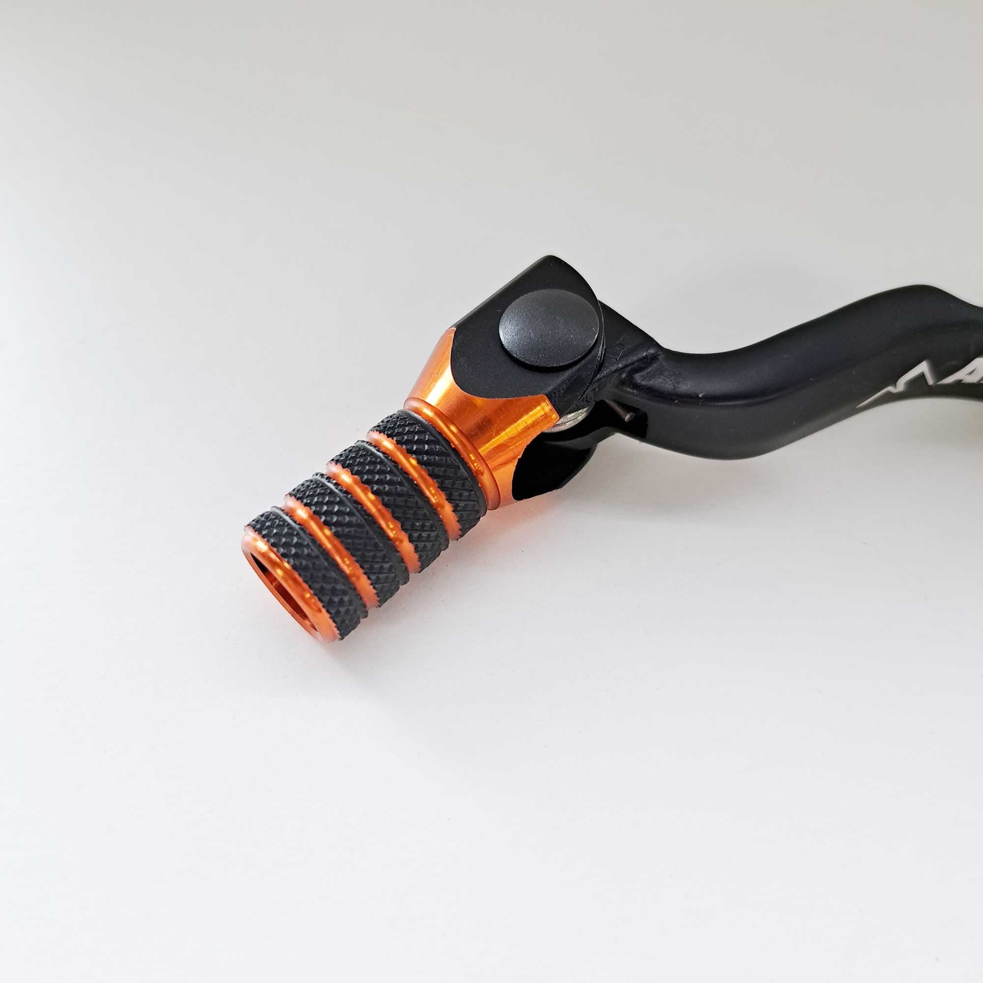Apico - Gear Lever - Elite - KTM SX85 18-27, SX125/150 17-22, EXC150 17-23, XC-W125/150 17-22, Husqvarna TC85 18-27, TC125 17-22, TE150 17-23, TX125 17-23, Gas Gas MC85 21-27, MC125 21-23 - Black w/Orange