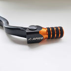 Apico Elite Gear Lever - KTM SX125 98-00, SX250 94-16, SX300 95-96, SX360 96-97, SXF250 05-10, EXC125/200 98-00, EXC250/300 94-16, EXC360 96-97, EXCF250 06-10, Husqvarna TC250 14-16, TE250/300 14-16, Husaberg TE250/300 11-14 (Black/Orange)