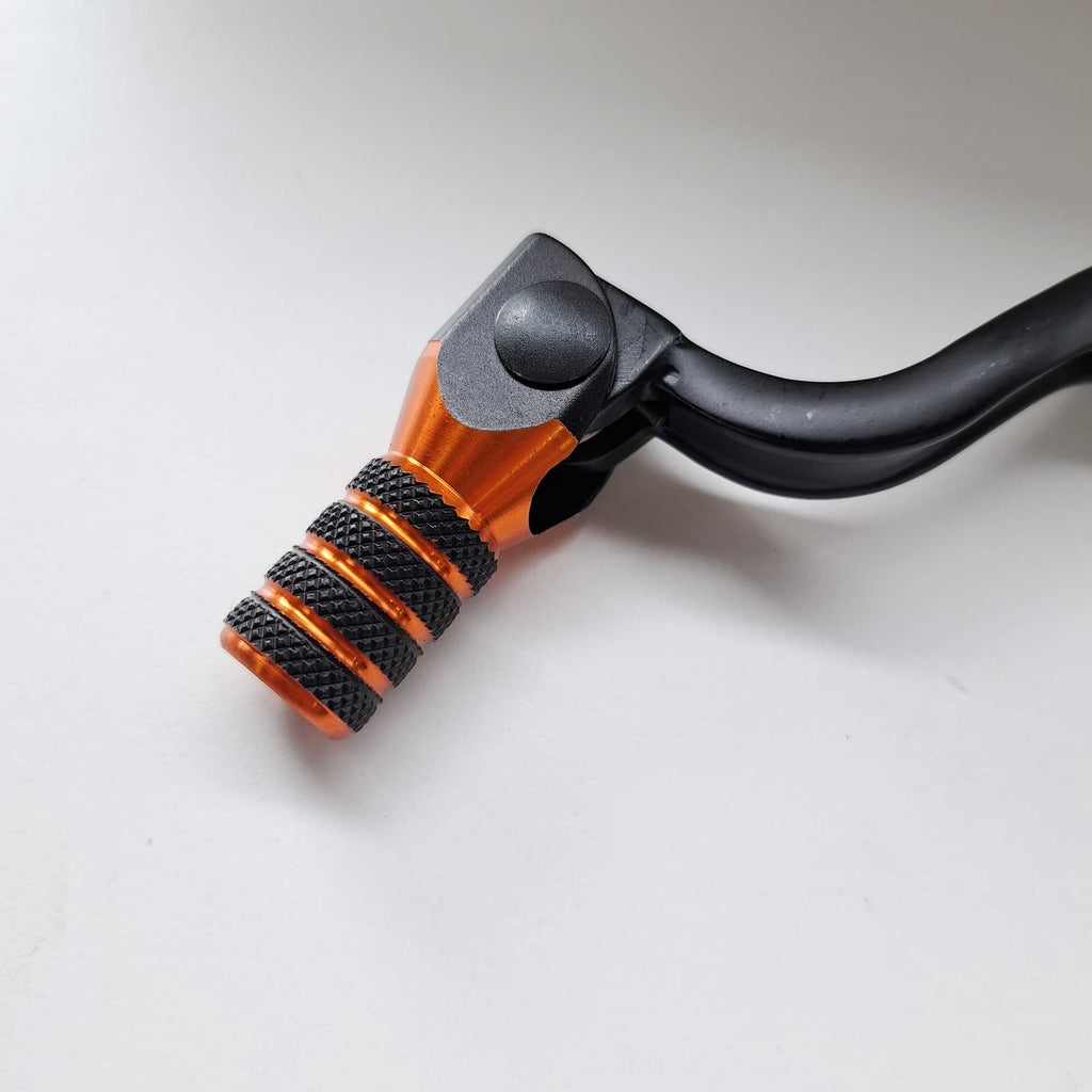 Apico - Gear Lever - Elite - KTM SX65 01-08, Beta Rev 80 03-08, Evo 80 09-24 - Black w/Orange