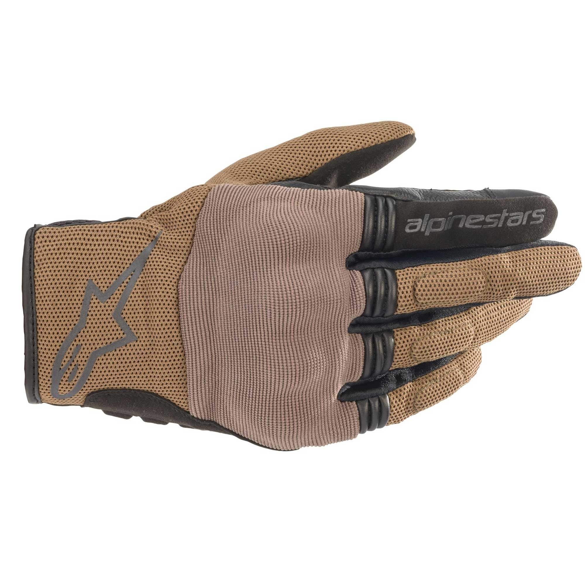 Alpinestars Copper Motorcycle Short Textile Gloves (Teak/Brown)