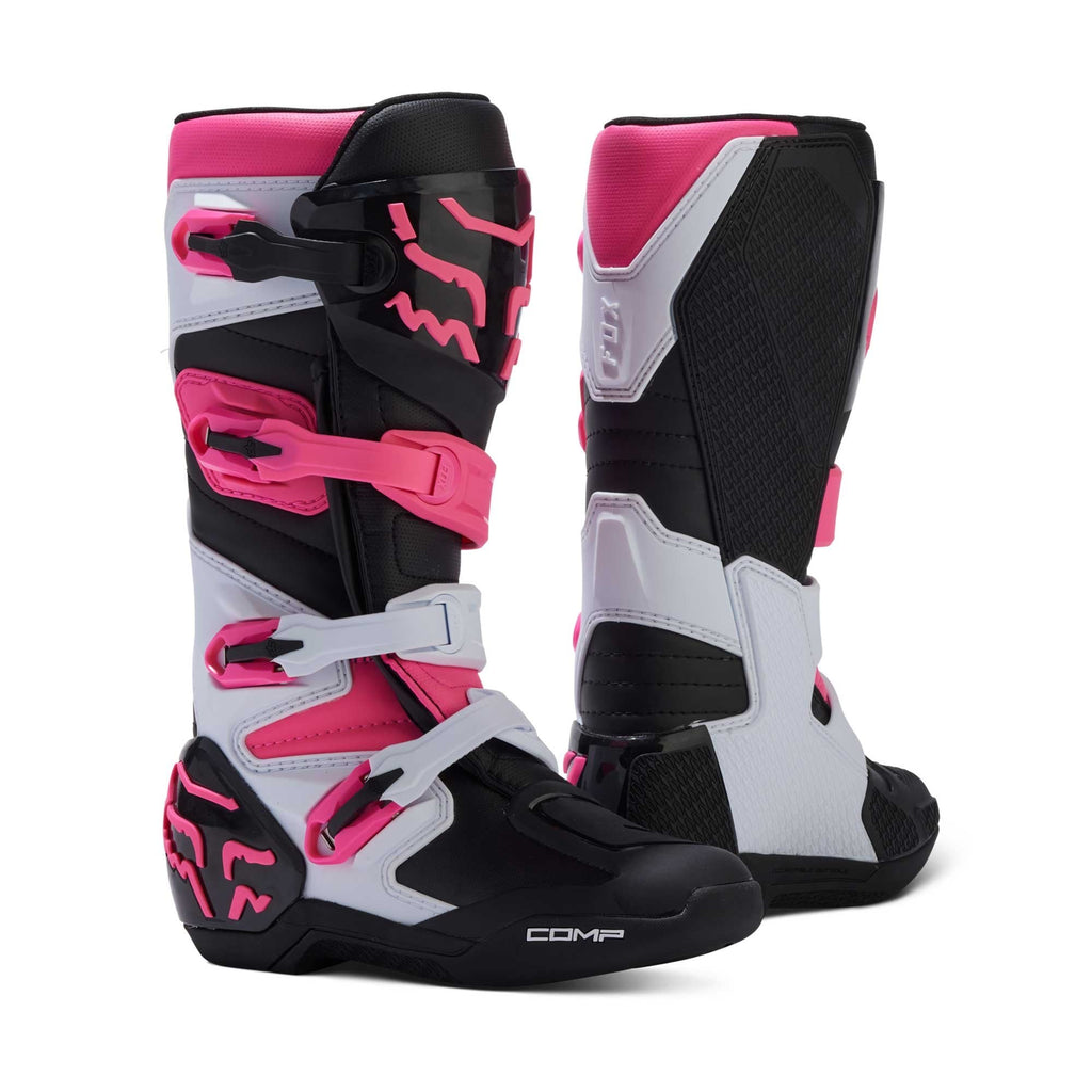 FOX Racing Women's MX Boots - COMP (Black/Pink/White)