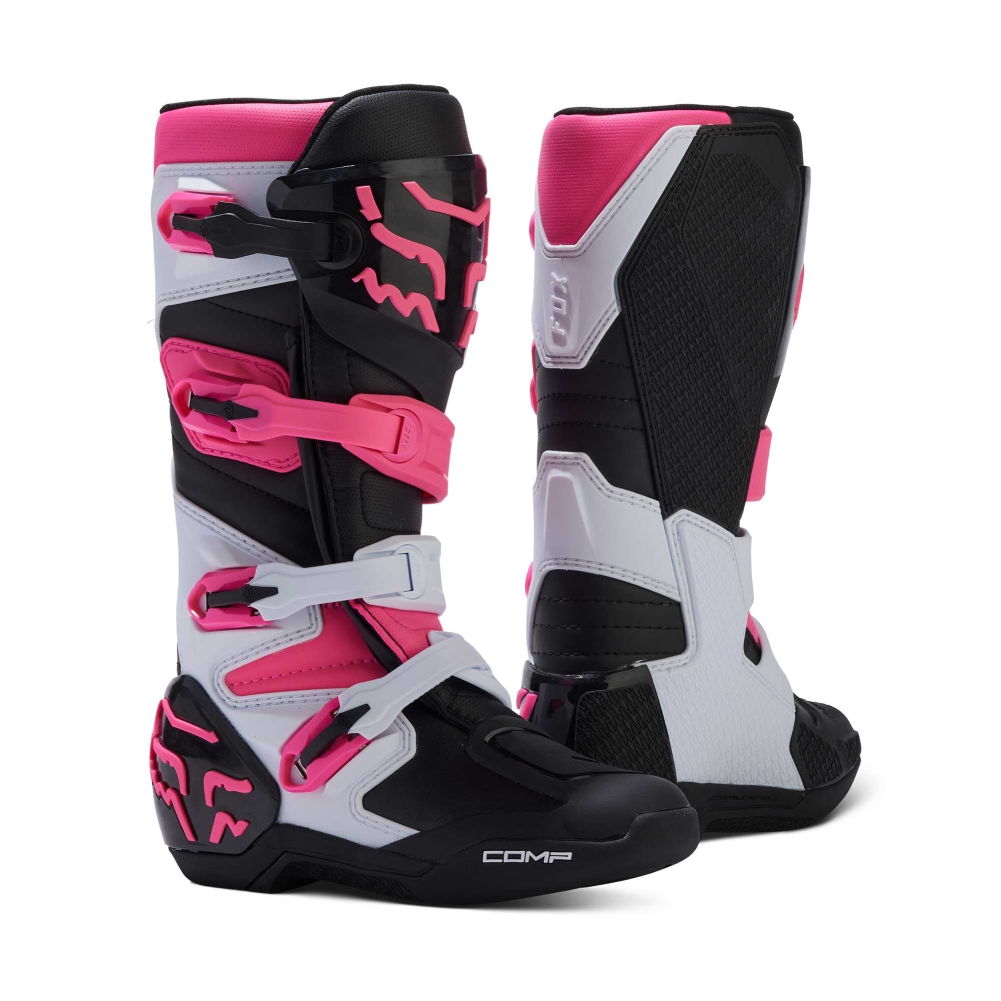 FOX Racing Women's MX Boots - COMP (Black/Pink/White)