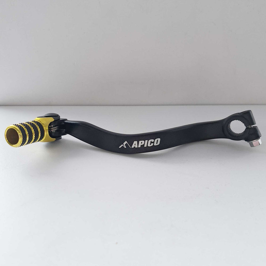 Apico - Gear Lever - Elite - RM80 89-01, RM85 02-26 - Black w/Yellow
