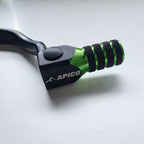 Apico - Gear Lever - Elite - KX65 00-27, RM65 03-05 - Black w/Green