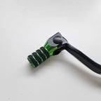 Apico Elite Gear Lever - KX80 81-00, KX85 01-27, KX100 01-21, KX112 22-27, KX125/250 83-93 (Black/Green)