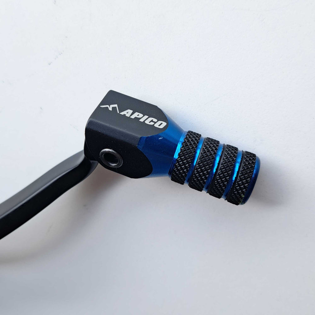 Apico - Gear Lever - Elite - YZF250 14-18, YZF450 14-17, WRF250 15-19, WRF450 16-18, YZF250X 15-19, YZF450X 16-18 - Black w/Blue