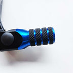Apico Elite Gear Lever - KTM SX65 09-23, Husqvarna TC65 17-23, Gas Gas MC65 21-23 (Black/Blue)