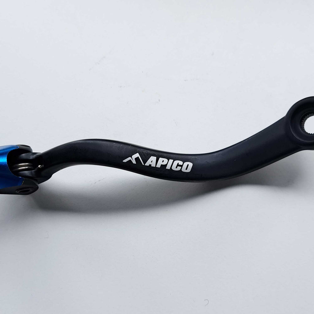 Apico - Gear Lever - Elite - KTM SX250 17-22, EXC250/300 17-23, Husqvarna TC250 17-22, TE250/300 17-23, TX300 17-22, Gas Gas MC250 22-23, EC250/300 21-23, EX250 22-23, EX300 20-23 - Black w/Blue