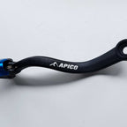 Apico - Gear Lever - Elite - KTM SX250 17-22, EXC250/300 17-23, Husqvarna TC250 17-22, TE250/300 17-23, TX300 17-22, Gas Gas MC250 22-23, EC250/300 21-23, EX250 22-23, EX300 20-23 - Black w/Blue