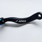 Apico Elite Gear Lever - KTM SXF450 16-22, EXCF450/500 17-23, Husqvarna FC450 16-22, FE450/501 17-23, Gas Gas MCF450 21-23, EXF450 21-23 (Black/Blue)