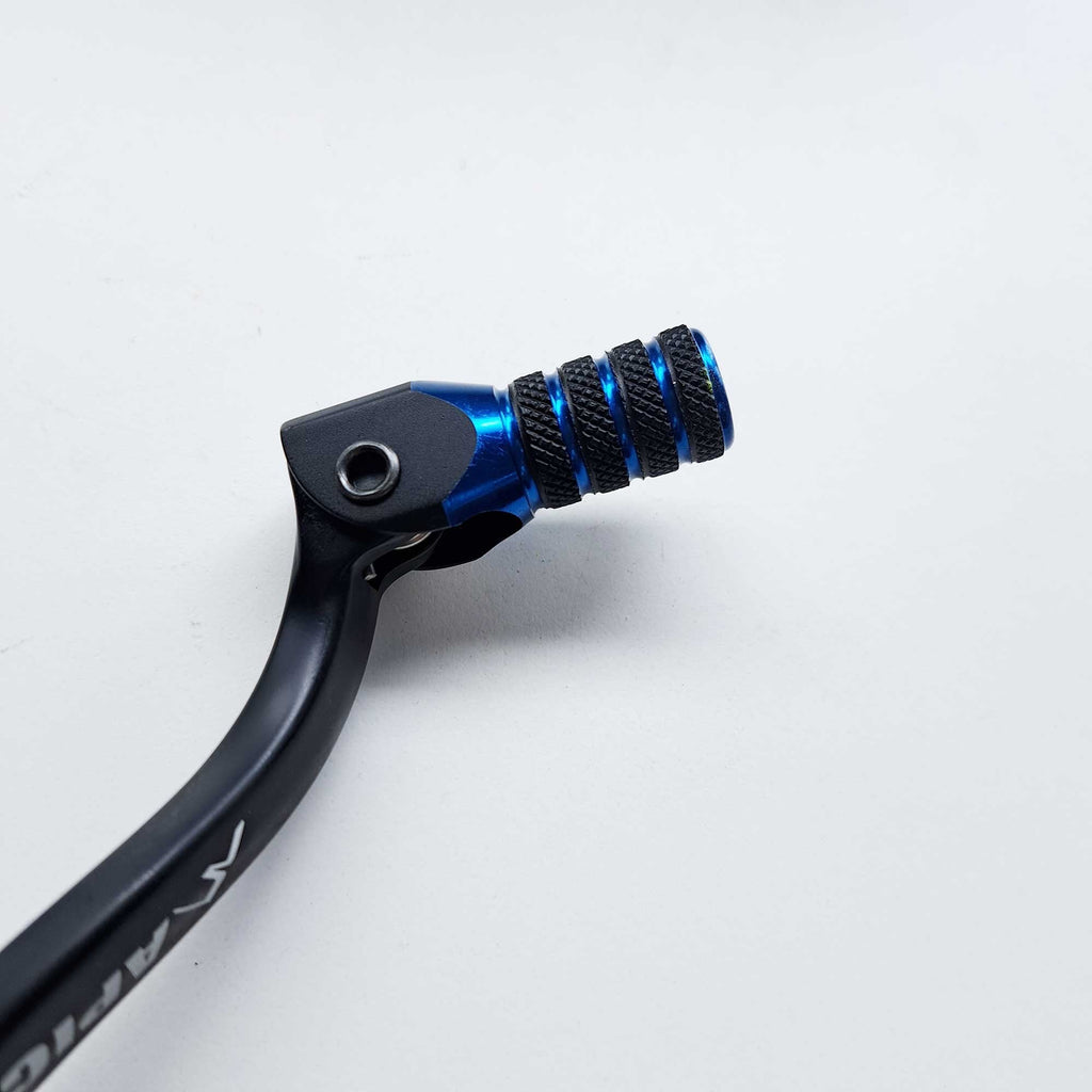 Apico - Gear Lever - Elite - KTM SXF450 16-22, EXCF450/500 17-23, Husqvarna FC450 16-22, FE450/501 17-23, Gas Gas MCF450 21-23, EXF450 21-23 - Black w/Blue