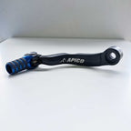 Apico - Gear Lever - Elite - KTM SX85 18-27, SX125/150 17-22, EXC150 17-23, XC-W125/150 17-22, Husqvarna TC85 18-27, TC125 17-22, TE150 17-23, TX125 17-23, Gas Gas MC85 21-27, MC125 21-23 - Black w/Blue