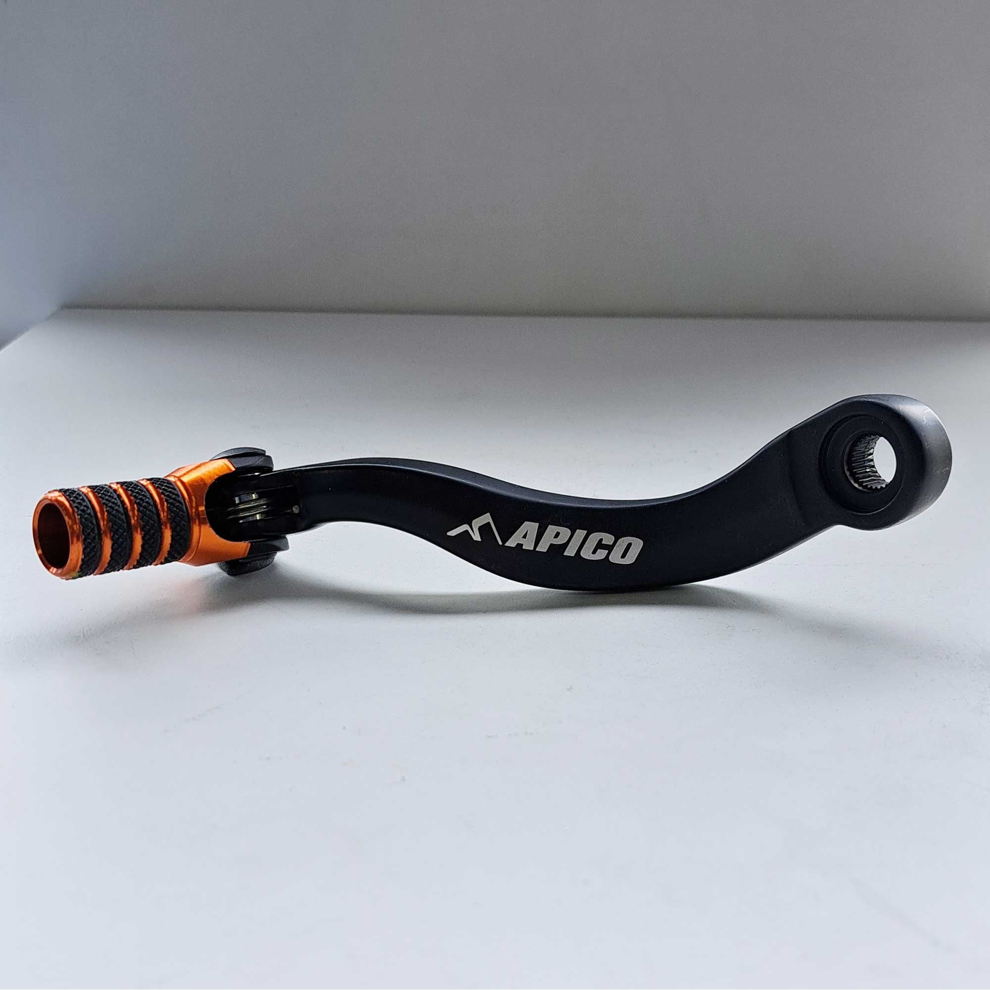 Apico - Gear Lever - Elite - KTM SXF450 16-22, EXCF450/500 17-23, Husqvarna FC450 16-22, FE450/501 17-23, Gas Gas MCF450 21-23, EXF450 21-23 - Black w/Orange