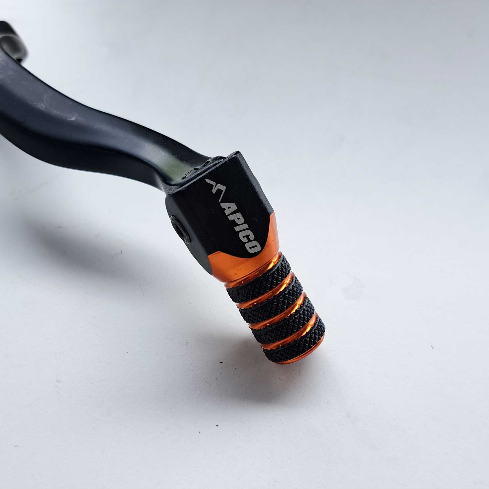 Apico - Gear Lever - Elite - KTM SXF450 16-22, EXCF450/500 17-23, Husqvarna FC450 16-22, FE450/501 17-23, Gas Gas MCF450 21-23, EXF450 21-23 - Black w/Orange