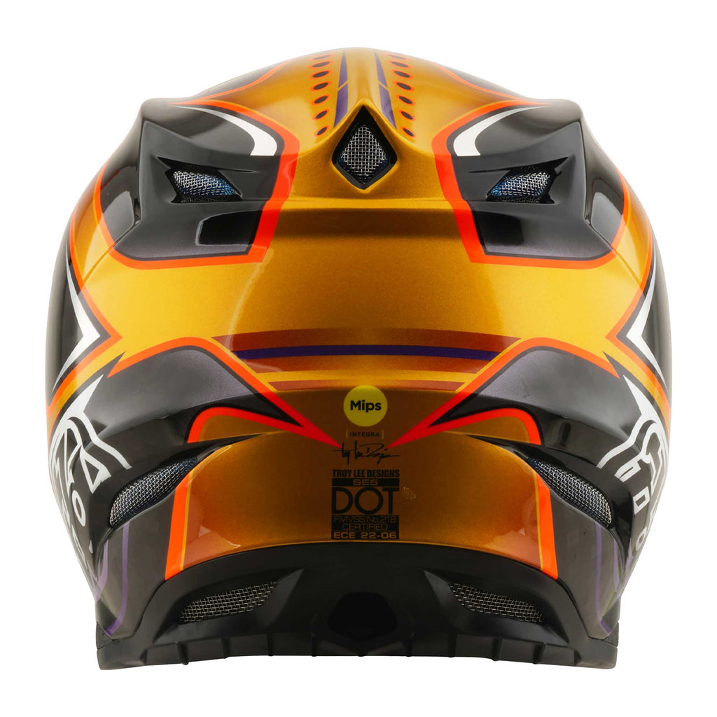 Troy Lee Designs MX | Enduro Helmet - SE5 Carbon MIPS - CREST (Gold)