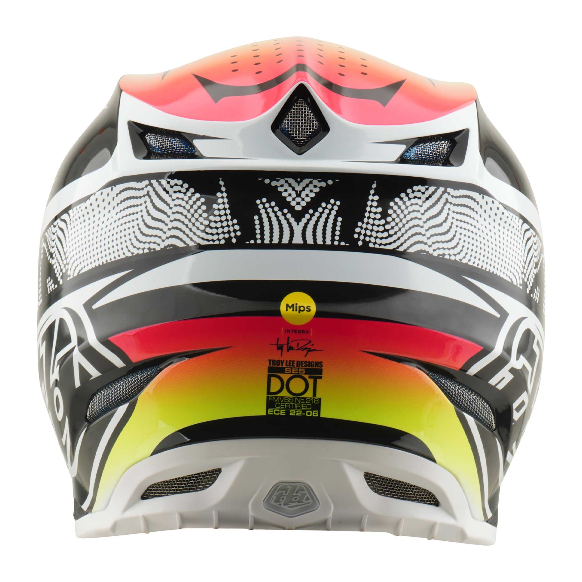 Troy Lee Designs MX | Enduro Helmet - SE5 Carbon MIPS - LINED UP (White)