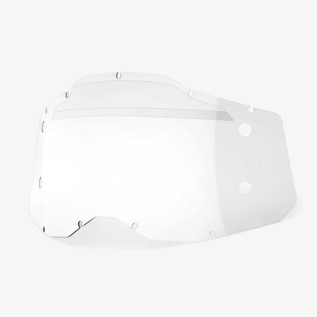 100% (Spares) Lens - Youth - FORECAST w/Mud Flap/Strip - Accuri-2/Strata-2 - Tint - Clear