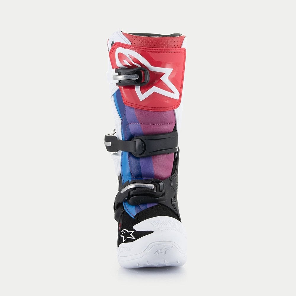Alpinestars Youth MX Boots - Tech 7S (Black/White/Rainbow)