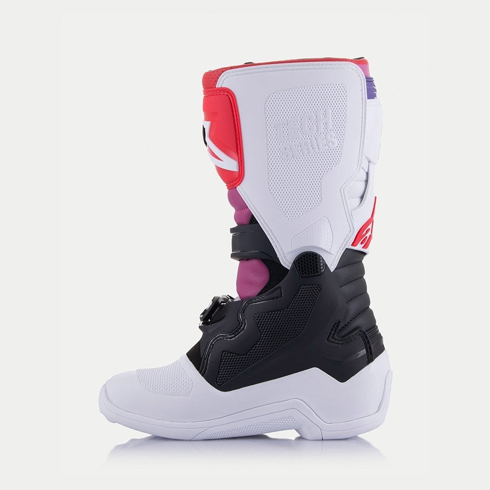 Alpinestars Youth MX Boots - Tech 7S (Black/White/Rainbow)
